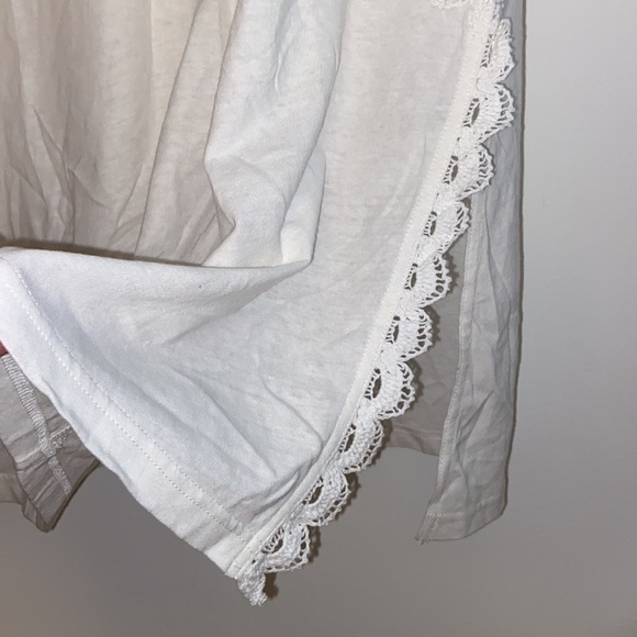 NWOT Derek Lam 10 Crosby Crochet-Trimmed Linen/ Cotton Blend Jersey Dress size S - Picture 14 of 15